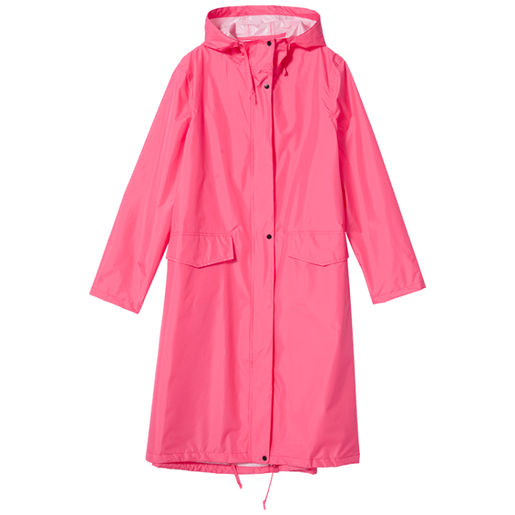 Frauen Neue Stilvolle Lange Regenmantel Wasserdichte Regen Jacke mit Kapuze