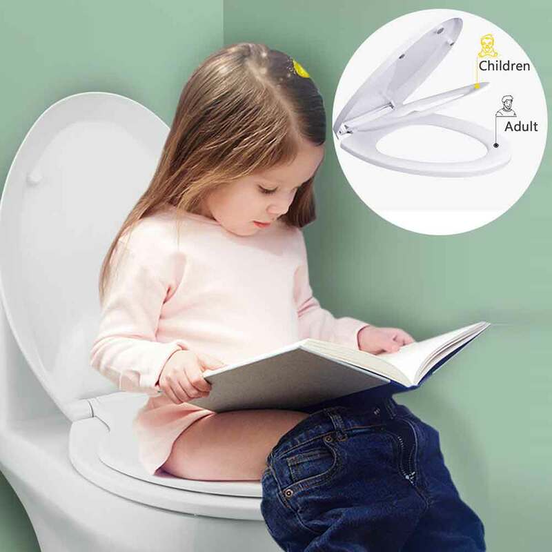 Baby Toilet Seat Potty Training Seat Double Layer Adult Child Toilet Seat Children's pot Training Cover Prevent Falling