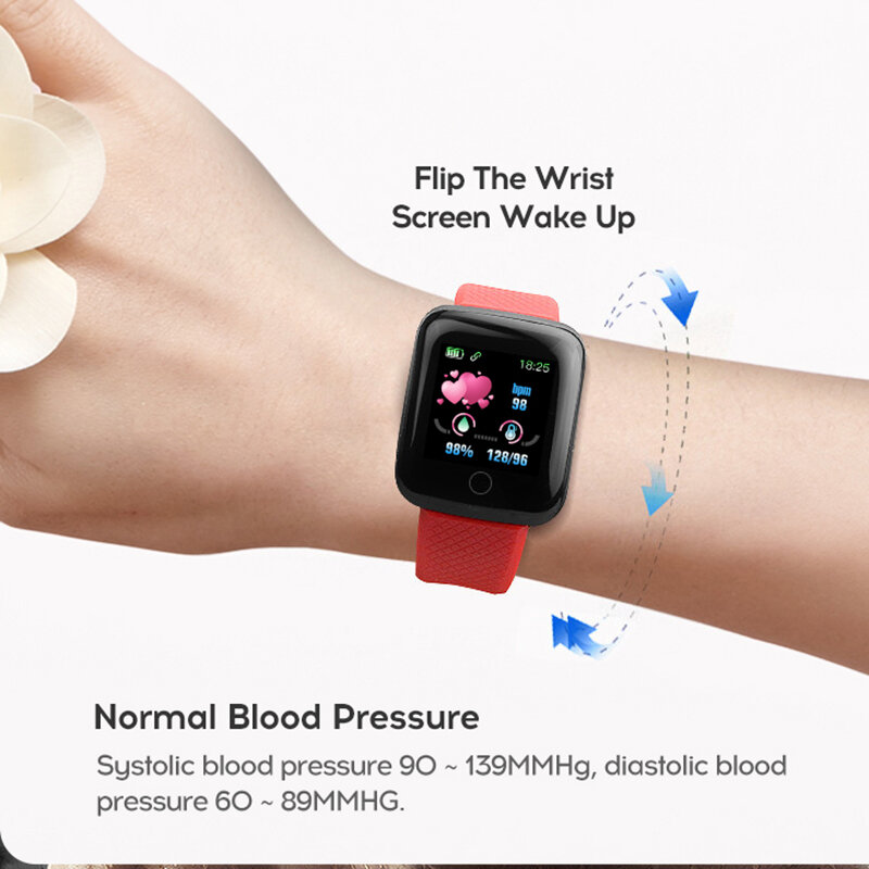 Smart Bracelet Watch Multi-function Men Men Women Blood Pressure Measurement Waterproof Fitness Sports Heart Rate