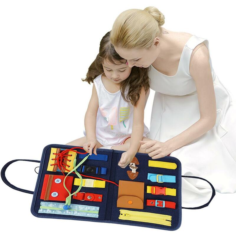 Baby Puzzle Fähigkeiten Kleinkind Business Bord Haus Beschäftigt Bord Feine Motor Fähigkeiten Spielzeug Aktivität Boards Pädagogisches Lernen Spielzeug