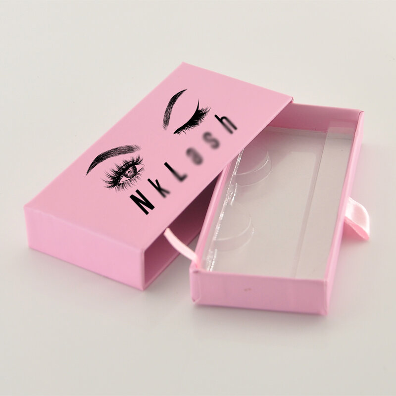 Caixa de embalagem de cílios itens por atacado caixas de chicote pacote logotipo personalizado falso cils 3d vison cílios gaveta maquiagem caso fornecedores