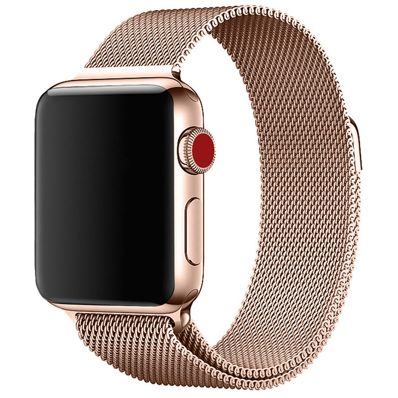 Correa de bucle magnético de Metal para Apple Watch, banda de 44mm, 42mm, 40mm, 38, iwatch, marca de reloj 6, 5, 4 SE, Series, accesorios de relojes