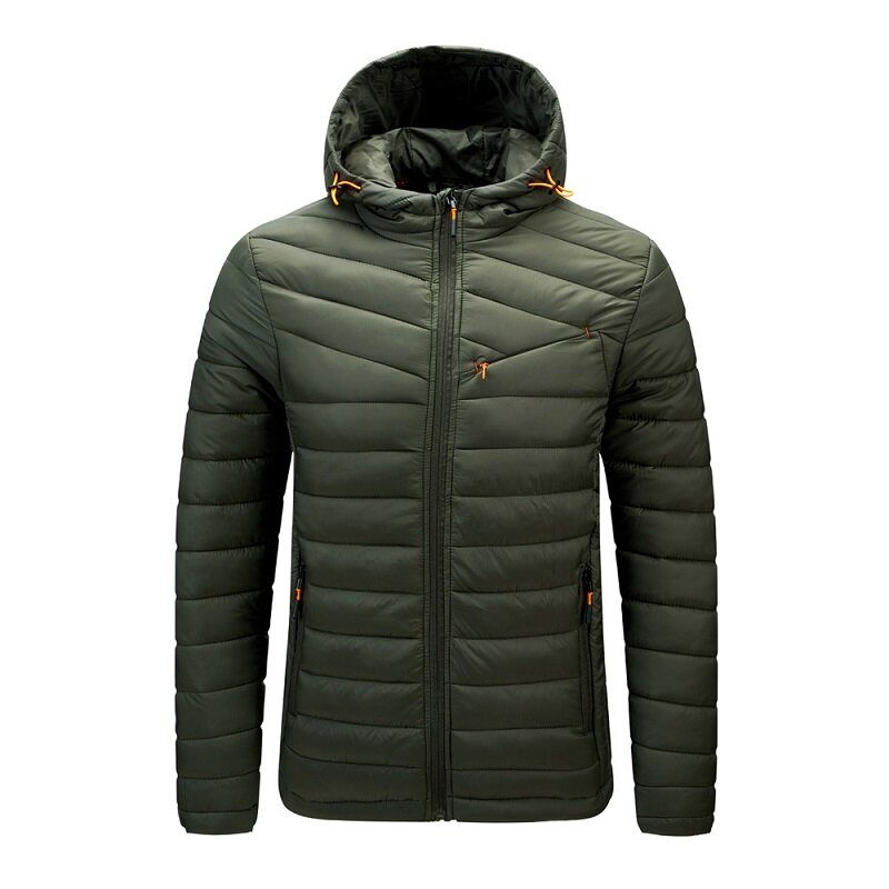 Мужская теплая куртка Паркер, с капюшоном и защитой от ветра, для осени и зимы, 2021
