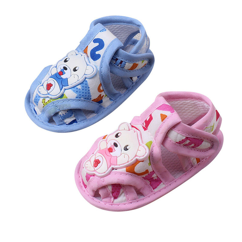 Baby Girl Summer Shoes Baby Girl Boy Soft Sole Cartoon Anti-slip Casual Crib Shoes Toddler Sandals Kids Shoes First Walker
