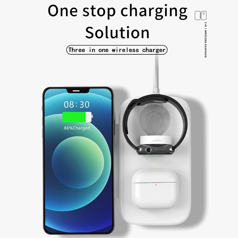 H4GA Wireless Charger, 15W Qi-Certified Fast Wireless Charging Stand for 12 11 Pro XR XS X Plus S20 Note 20 10