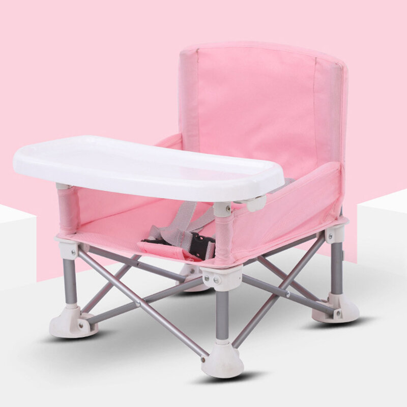 Eating Detachable Portable Foldable Lawn Children Dining Chair Beach Highchair Travel With Tray Booster Seat Aluminum Alloy Baby