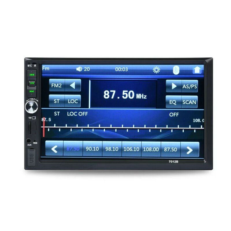 2 Din coche Radio 7 "HD Autoradio Reproductor Multimedia 2DIN Pantalla Táctil Auto Audio Coche Estéreo MP5 Bluetooth USB TF FM Cámara