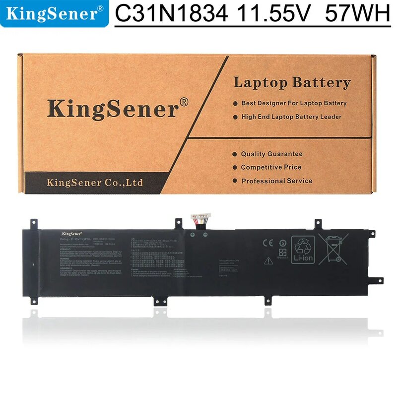 Kingsener C31N1834 Laptop batetry Para ASUS ProArt StudioBook Pro 17 W700G W700G3T W700G1T W700G2T H700 H700GV 11.55V 47WH