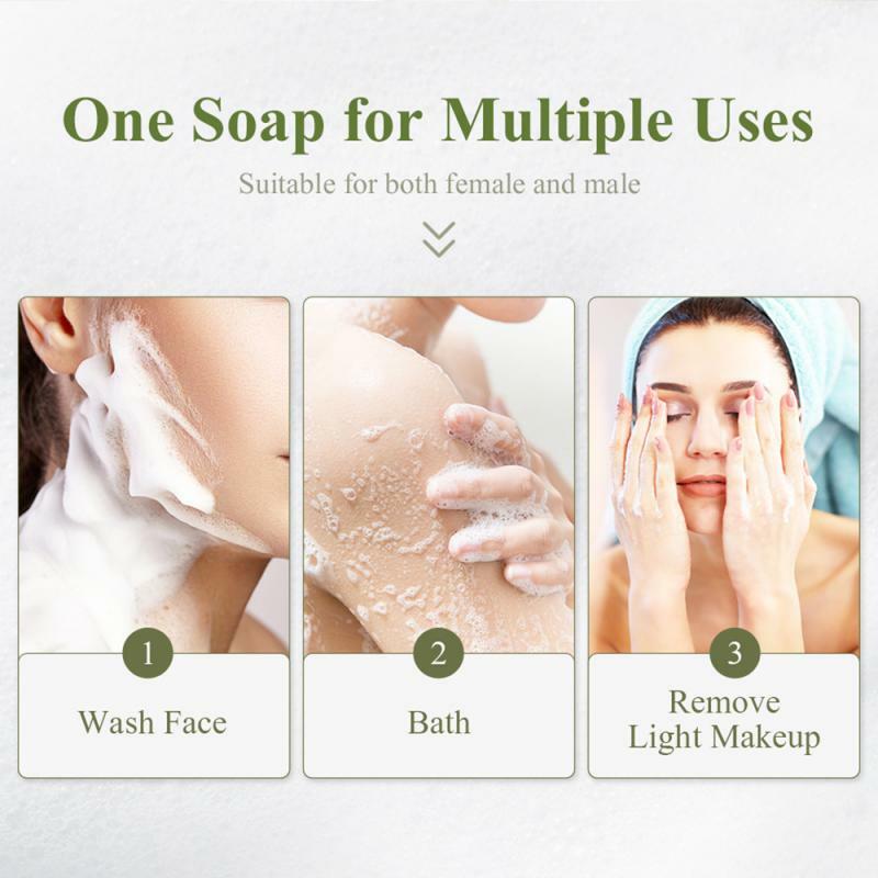 Savon de nettoyage du visage, huile d'arbre à thé, acide hyaluronique organique, sérum hydratant, traitement de l'acné, savon fait à la main, réparation, blanchiment