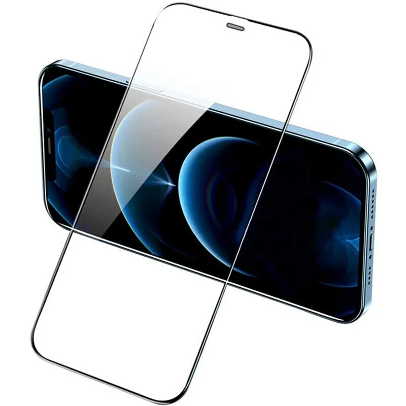 Kaca Penutup Penuh Pada UNTUK iPhone 12 11 Pro Max XR X XS Max Kaca Tempered untuk iPhone 11 12 Pro Max 7 8 6 Plus Pelindung Layar