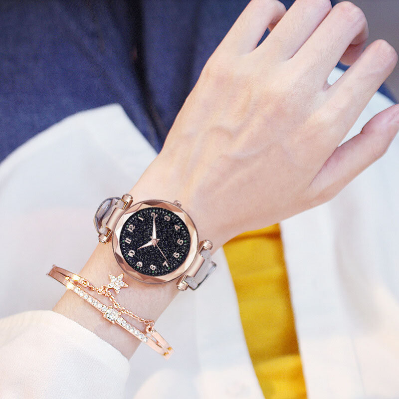 Correia casual senhoras relógio de pulso quartzo simples retro feminino relógio de pulso de luxo da marca do sexo feminino relógio de couro do vintage relógio feminino