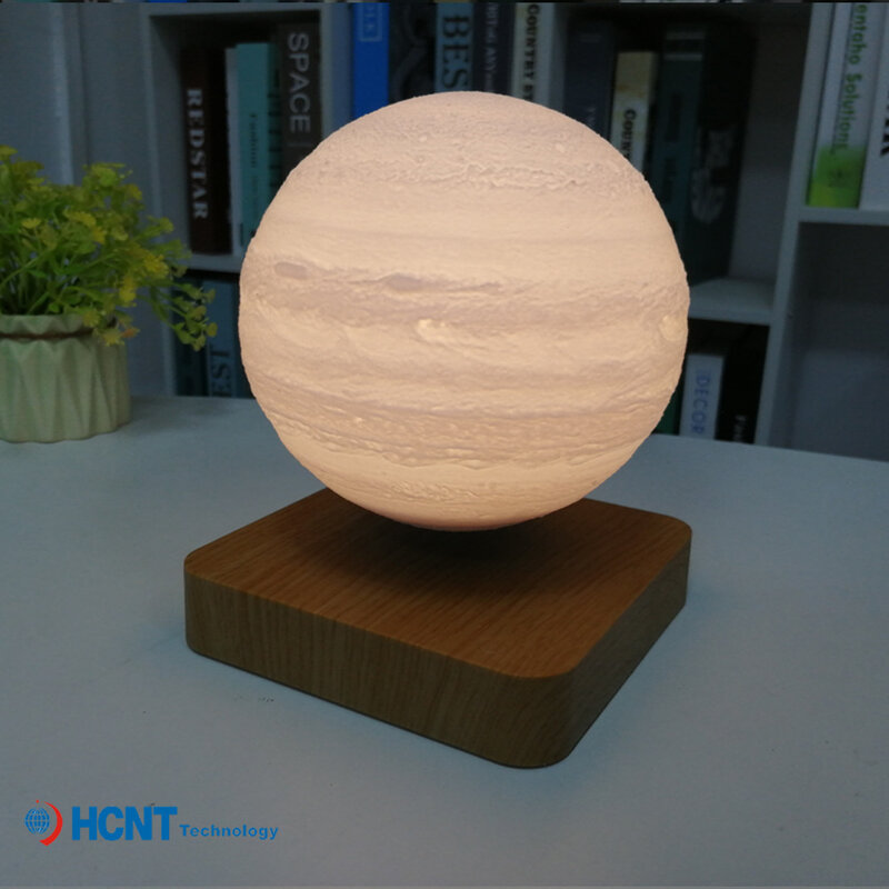 Nieuwe Led Night Floating Lamp 3D Touch Magnetische Levitatie Maan Lamp Nachtlampje Roterende Led Maan Drijvende Lam