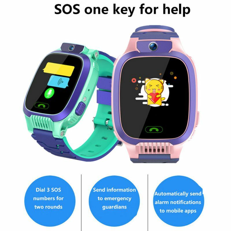 Y79 2.5D Arc HD Tela Relógio Inteligente Relógio Inteligente Para Crianças Chamada SOS Posicionamento Longa Espera À Prova D' Água Relógio Inteligente
