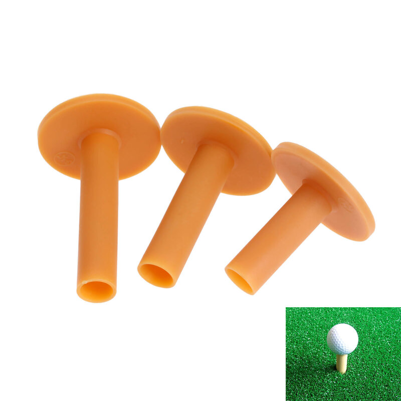 3 sztuk/zestaw 54mm/70mm/83mm trwała guma Golf Tees piłka golfowa Tees uchwyt pole golfowe jazdy zakres Mat Golf trening...