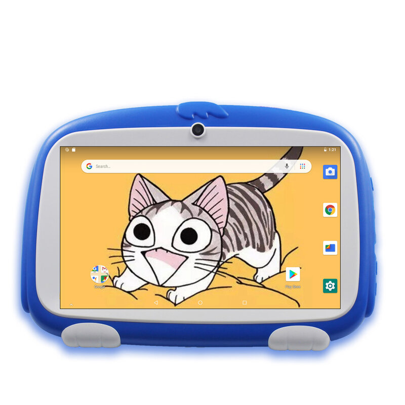 Tablet Anak Baru 7 Inci Google Tablet Pc Android 9.0 Quad Core Google Play Bluetooth WiFi Kamera Ganda Hadiah Anak-anak