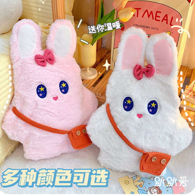 Cute Plush Bunny Crossbody Bag Women 2021 New Girl Kawaii Messenger Bags Korean Fashion Personalized Mobile Phone Bags WY387