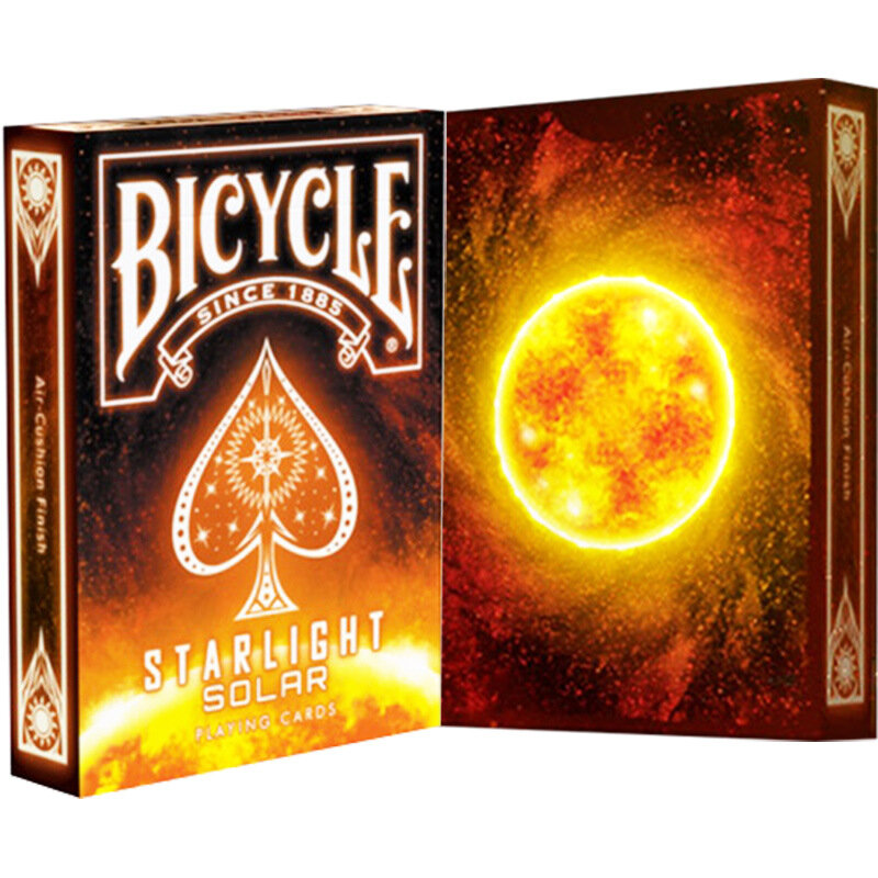 1 Pcs จักรยาน STARLIGHT พลังงานแสงอาทิตย์การ์ดเล่นปกติ Rider Back Card Magic Trick Magic Props รุ่นคอลเลกชัน Deck