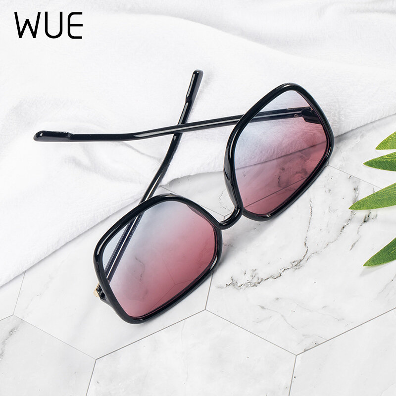 2021 new anti-blue light ladies square glasses fashion gradient color computer glasses shading protection eyes optical goggles