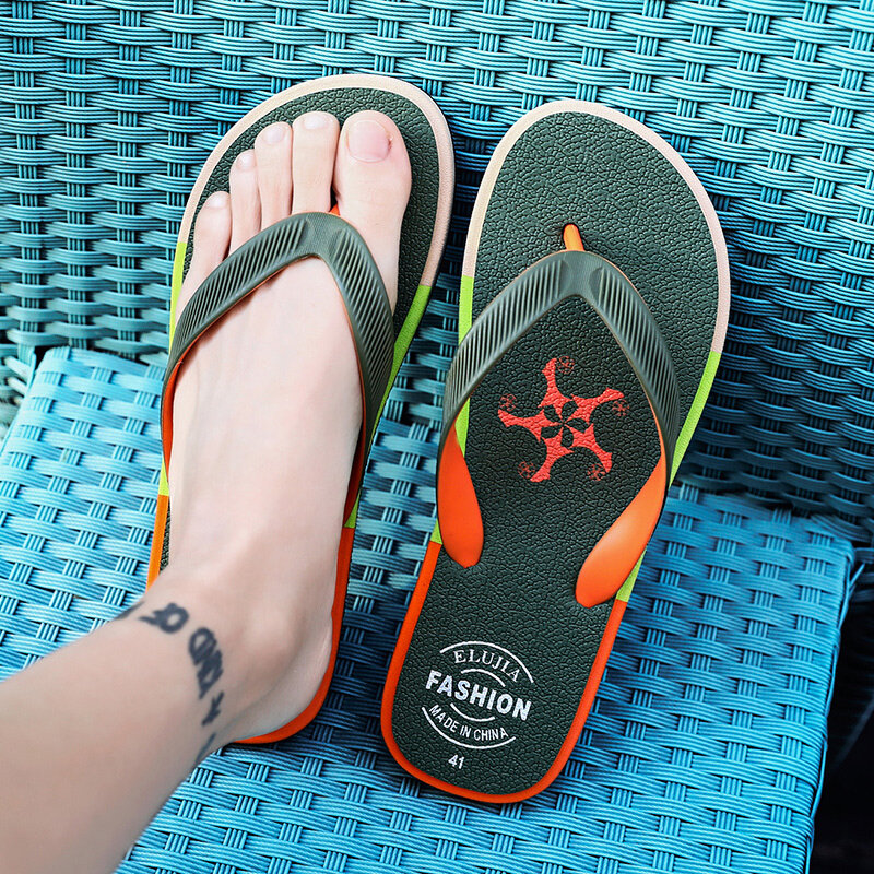 Sapatos masculinos chegada verão sandálias flip flops alta qualidade sandálias de praia antiderrapante zapatos hombre sapatos casuais atacado 39
