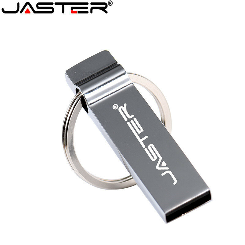 JASTER-Llavero con logotipo grabado, resistente al agua, 4GB, 8GB, 16GB, 32GB, unidad Flash USB 2,0, pendrive, regalos promocionales