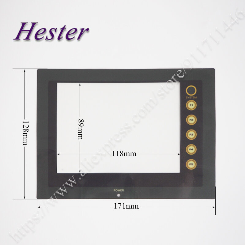 Touch Screen Panel Glass Digitizer for Hakko V606eC V606eM V606iC V606C10 Touchpad with Front Overlay