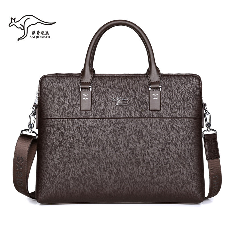 Men' s Business Briefcase 2020 New Design PU Leather Computer Laptop Handbag Casual Shoulder Bag Messenger Bag Male Travel Bag