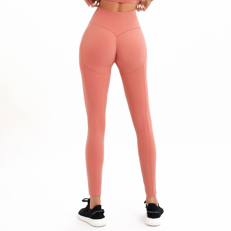 Celana Yoga Nude Celana Olahraga Lari Wanita Celana Fitness Celana Ketat Latihan Bersepeda Luar Ruangan Tinggi Pinggang Tinggi Celana Gym Olahraga Wanita