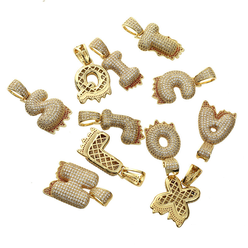 Diy criativo zircão 26 carta encantos pingentes acessórios de cor de ouro para colar pulseiras brinco jóias fazendo suprimentos