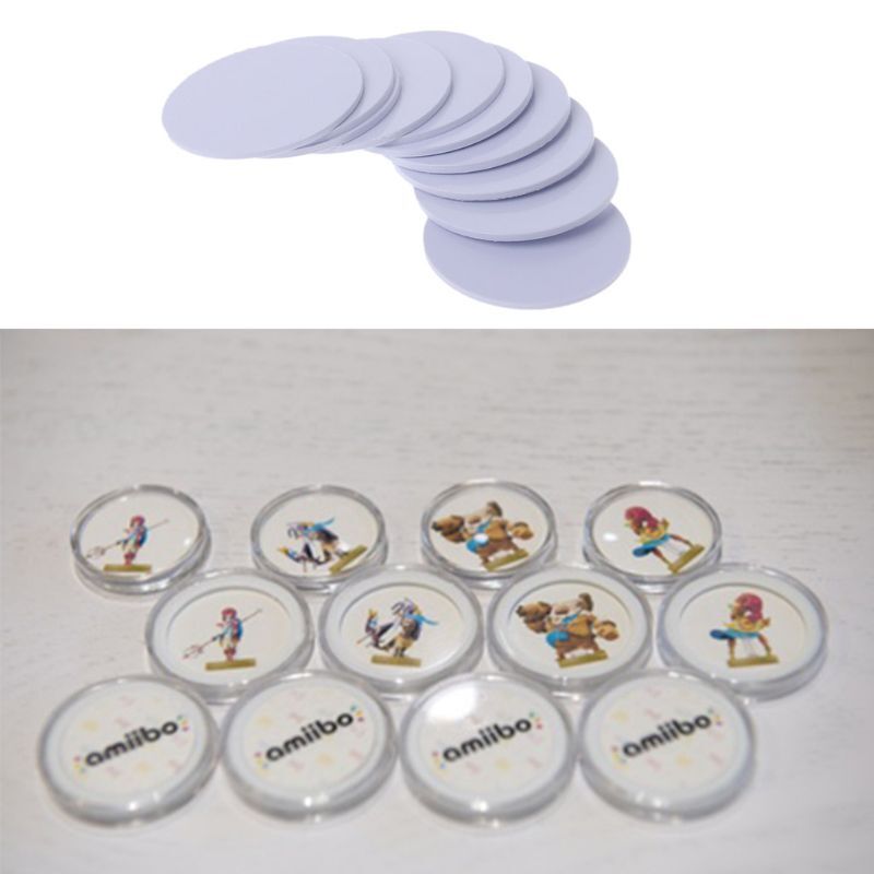 10PCS Ntag215 NFC Tags Telefon Erhältlich Kleber Etiketten RFID Tag 25mm