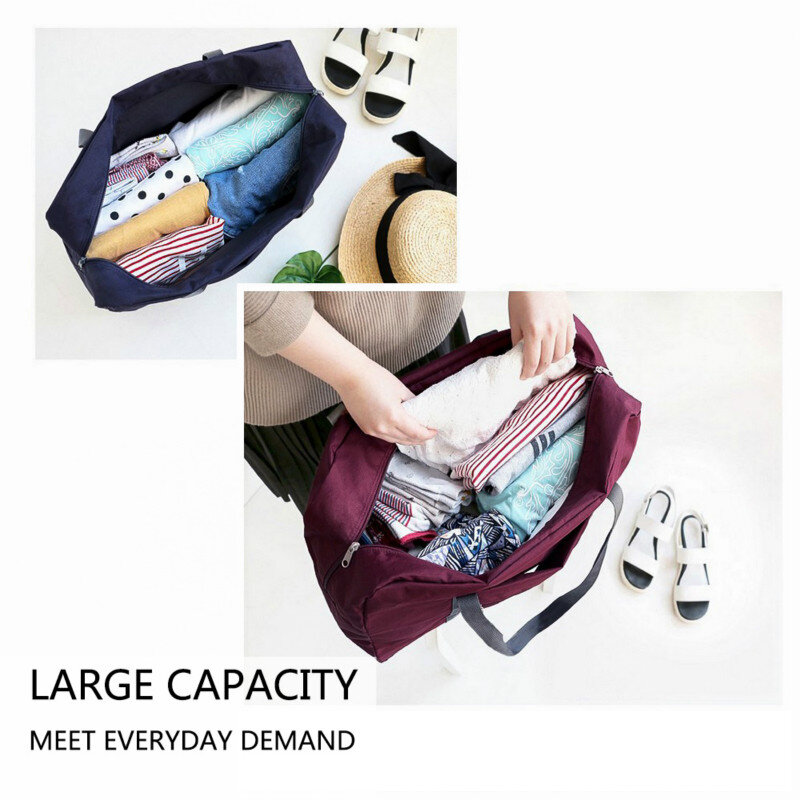 CAIDA 2021 New Nylon Foldable Travel Bags Unisex Large Capacity Bag Luggage Women WaterProof Handbags Men Travel Bags