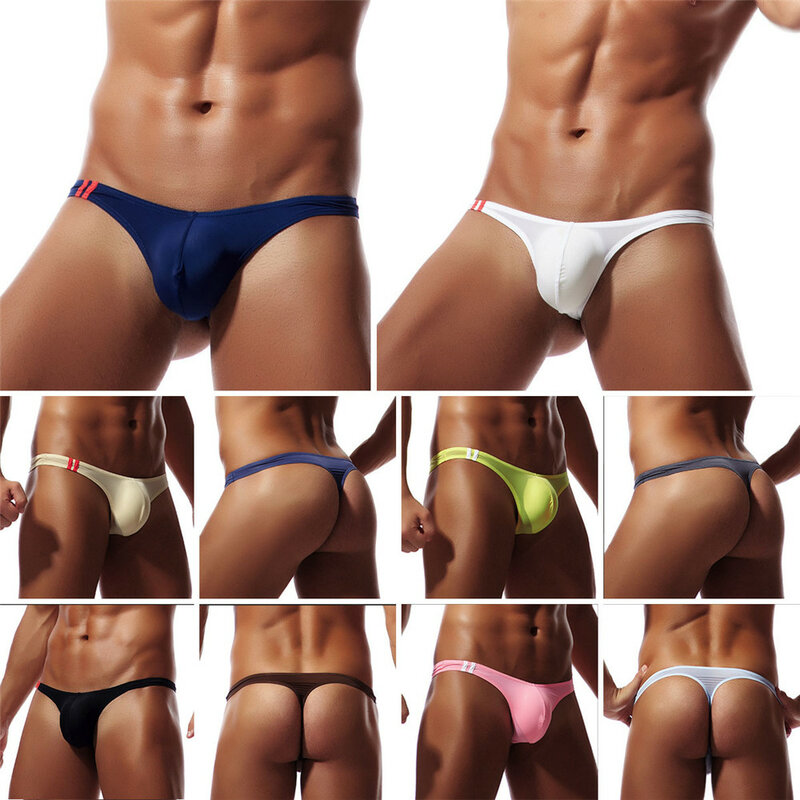 Jockstrap – sous-vêtements pour hommes, String en T, Sexy, respirant, Lingerie Gay, tanga, grande taille, 6 couleurs