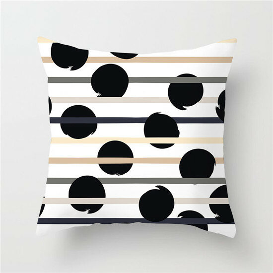 Fuwatacchi Geometric Cushion Cover Striped Colorful   Soft Throw Pillow Cover Decorative Sofa Pillow Case Pillowcase