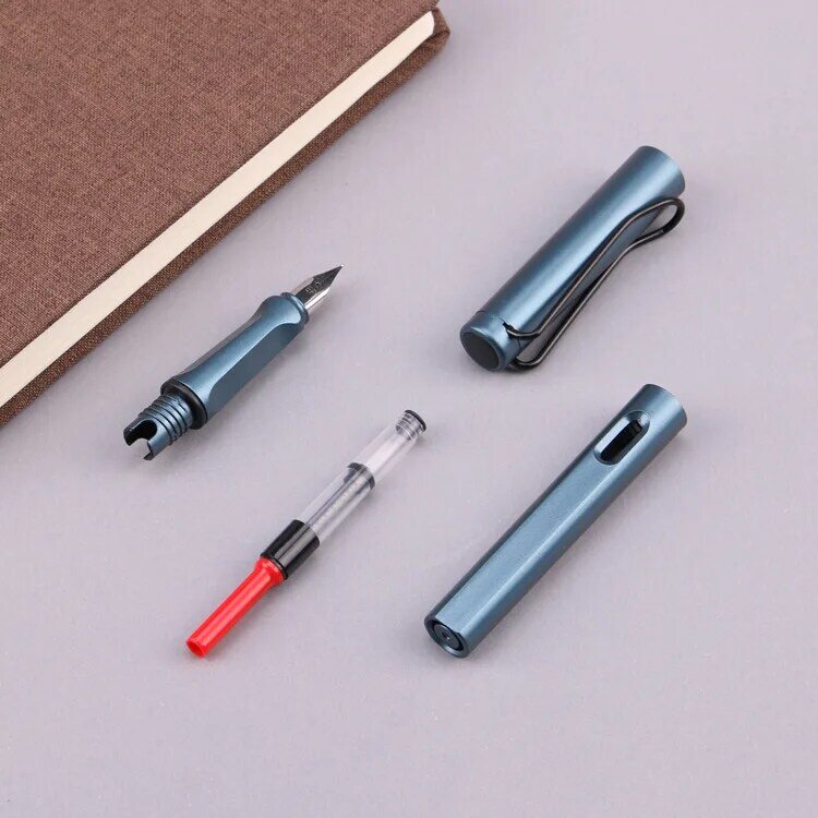 Bolígrafo estándar clásico negro y verde, suministros de oficina, 0,5mm, plástico, acero inoxidable, tipo estándar