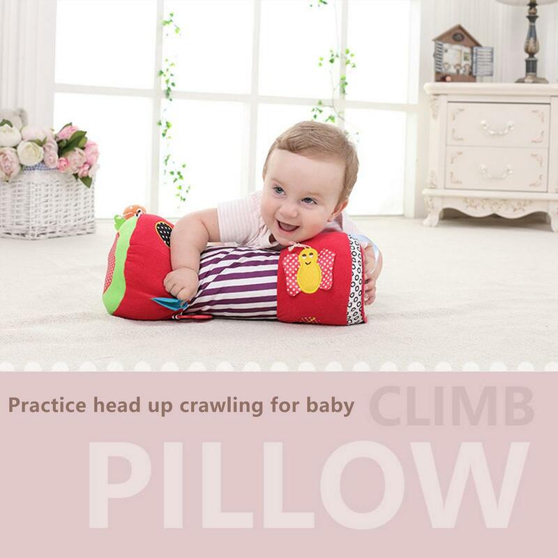 Bebê rastejando travesseiro infantil brinquedo do rolo do exercício almofada macia multi-funcional escalada travesseiro criança de pelúcia rolo rastejando aprender carrinho