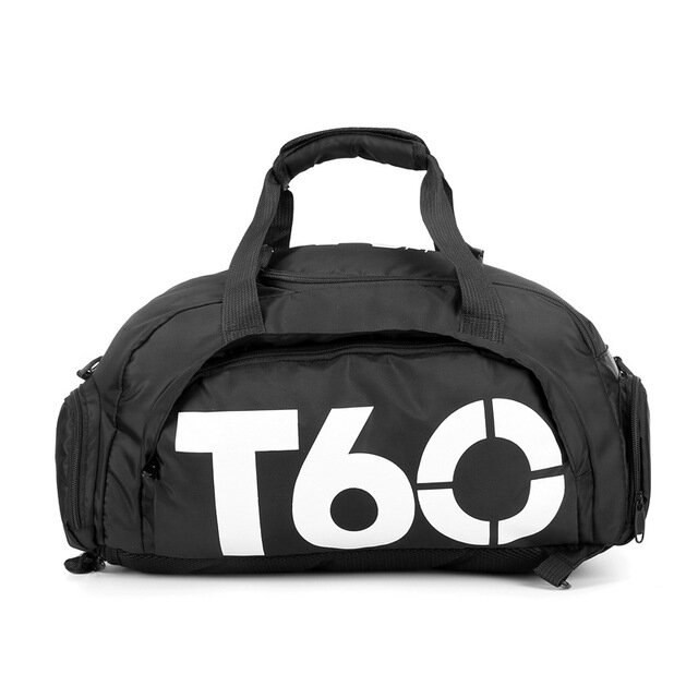 Bolsas deportivas T60 impermeables para hombre y mujer, morrales de entrenamiento de Fitness, bolsos de hombro multifuncionales para viaje/equipaje