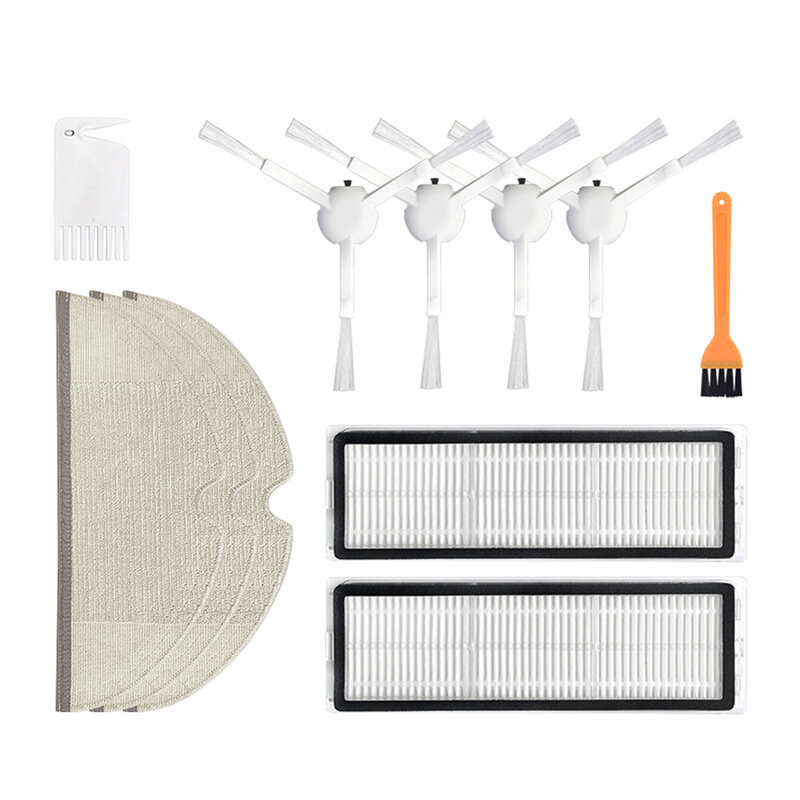 Mop Cloth Side Brush Main Brushes Filters for Mijia 1C Sweeping Mopping Robot Vacuum Cleaner Roller Brush Mopping Rags Filter 