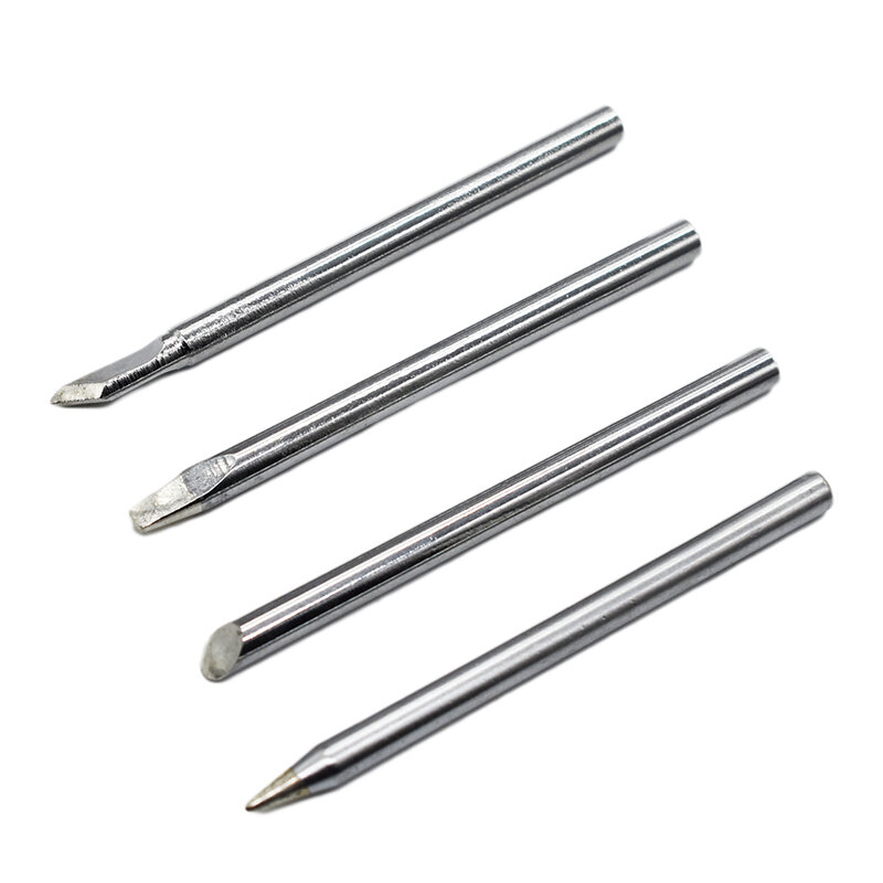 4Pcs 65x4.6mm Electric Soldering Iron Tips Head Replaceable 4.6mm Shank For 40W Solder Irons Best Promotion