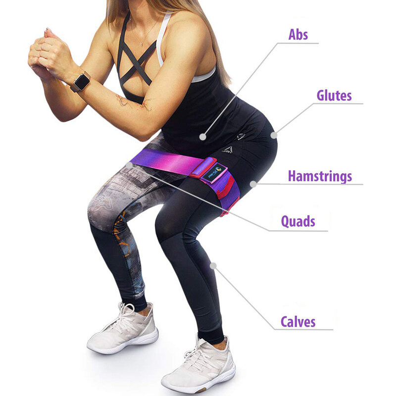 Banda de resistência elástica banda nádega anel de látex anti-skid elástico hip anel de fitness agachamento resistência anel de yoga elástico faixa de estiramento