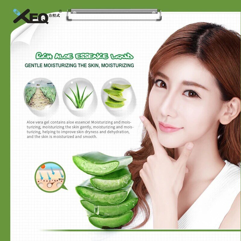 92% Natural Organic Aloe Vera Gel For Face Skin Extract Sunburn Soothing Aloe Vera Gel