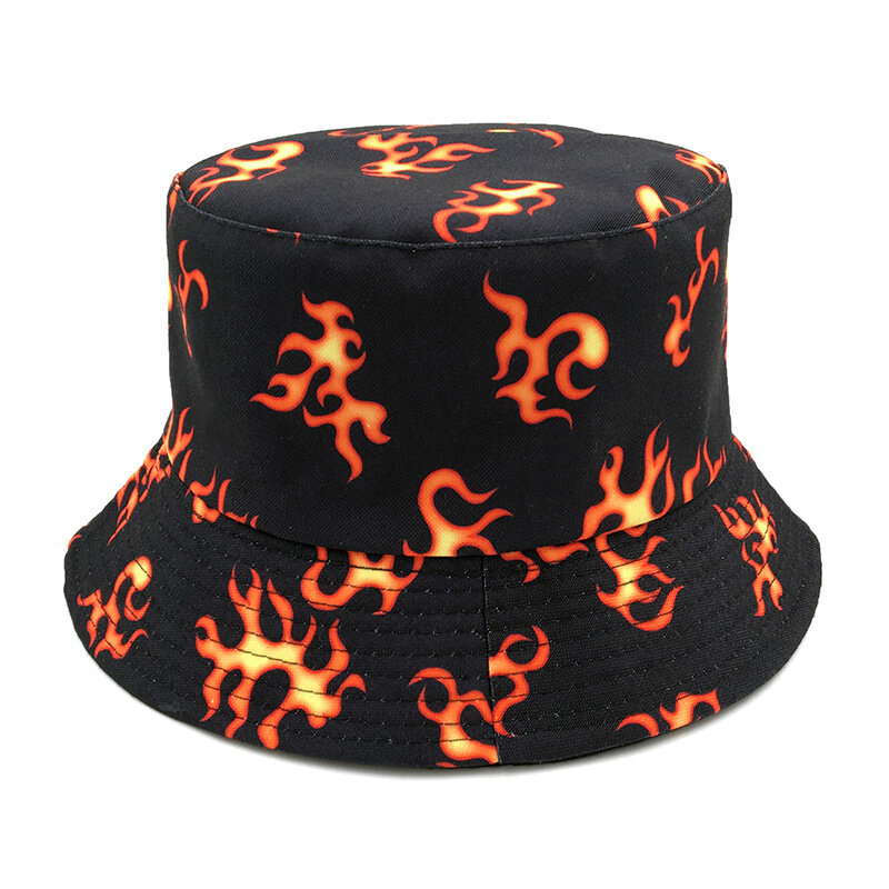 new Summer Rabbit print Bucket Hat for men women Fashion cotton reversible Bob Panama Sun hat beach fisherman hat
