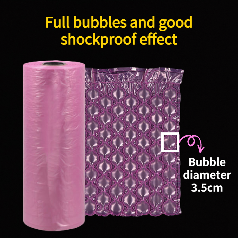 Воздушная амортизирующая упаковка, розовая пузырчатая Подушка 300 м/рулон