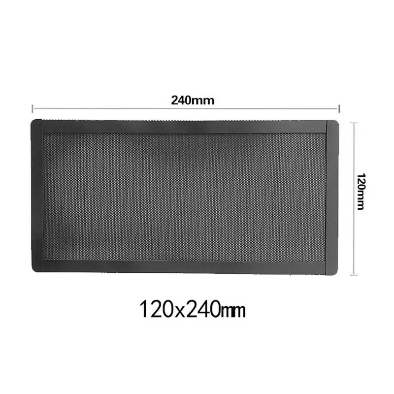 Magnetic Dust Filter Dustproof PVC Mesh Net Cover Guard for Home Chassis PC Computer Case Cooling Fan Accessories 12x24CM
