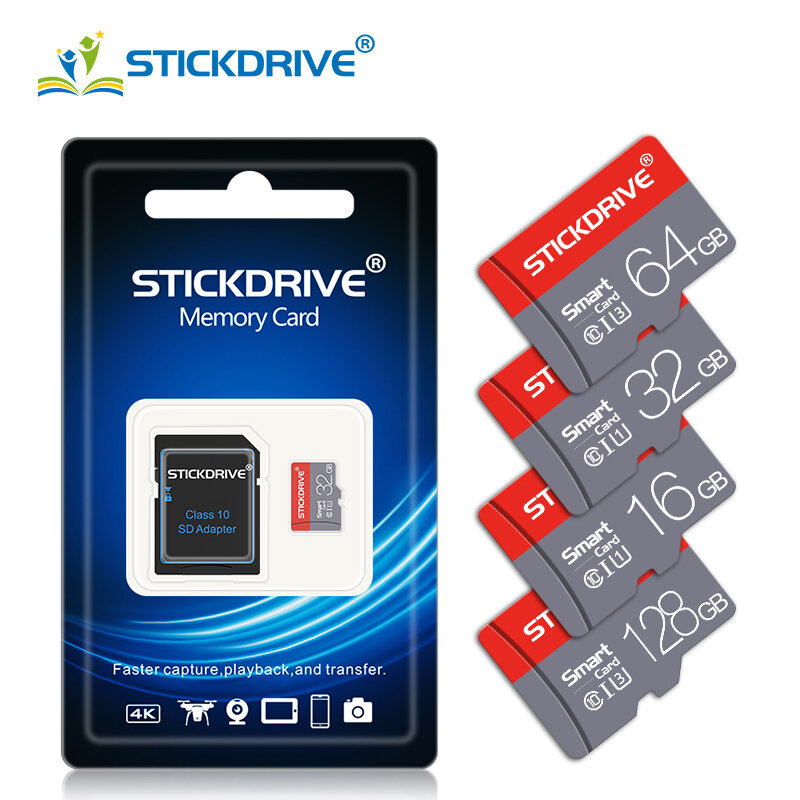 Cartões de memória micro sd de alta velocidade, 4gb, 8gb, cartão micro sd, cartão tf classe 10, 16 gb, 32 gb, 64gb, 128gb