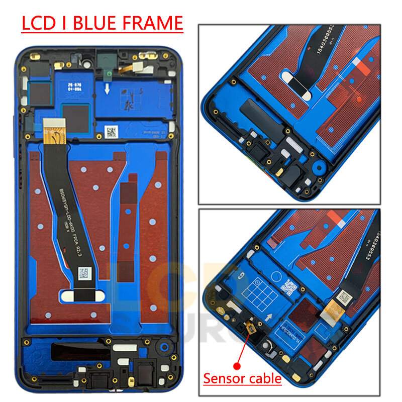 6.5 "per Huawei Honor 8X LCD Touch Screen Digitizer Assembly + Frame per Honor 8 X Display sostituire JSN-L21 L42