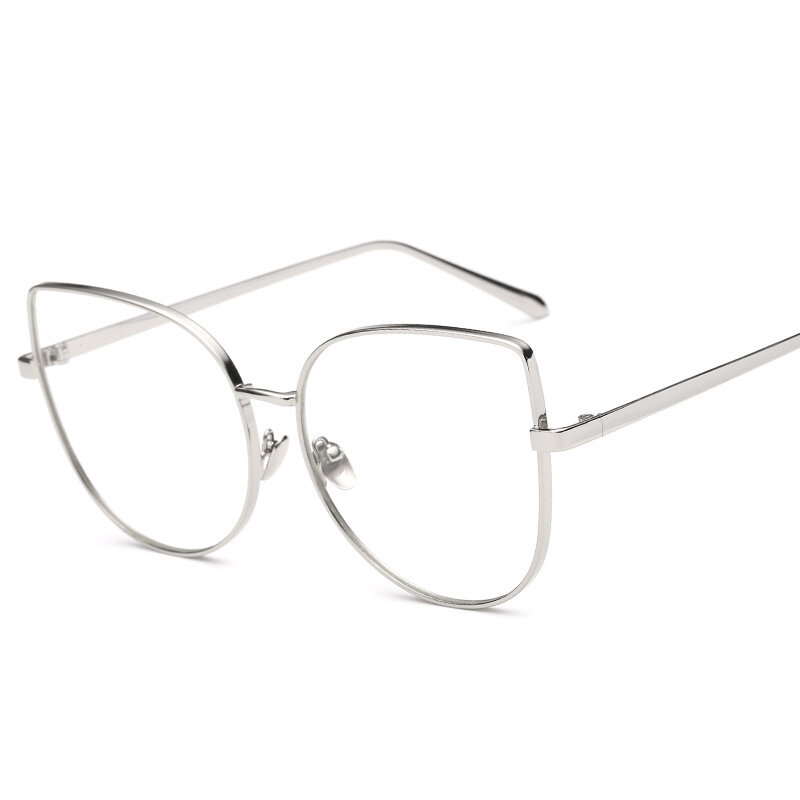 Lonsy óculos de miopia unissex, armação tipo olho de gato e lente ótica, armação retrô para computador