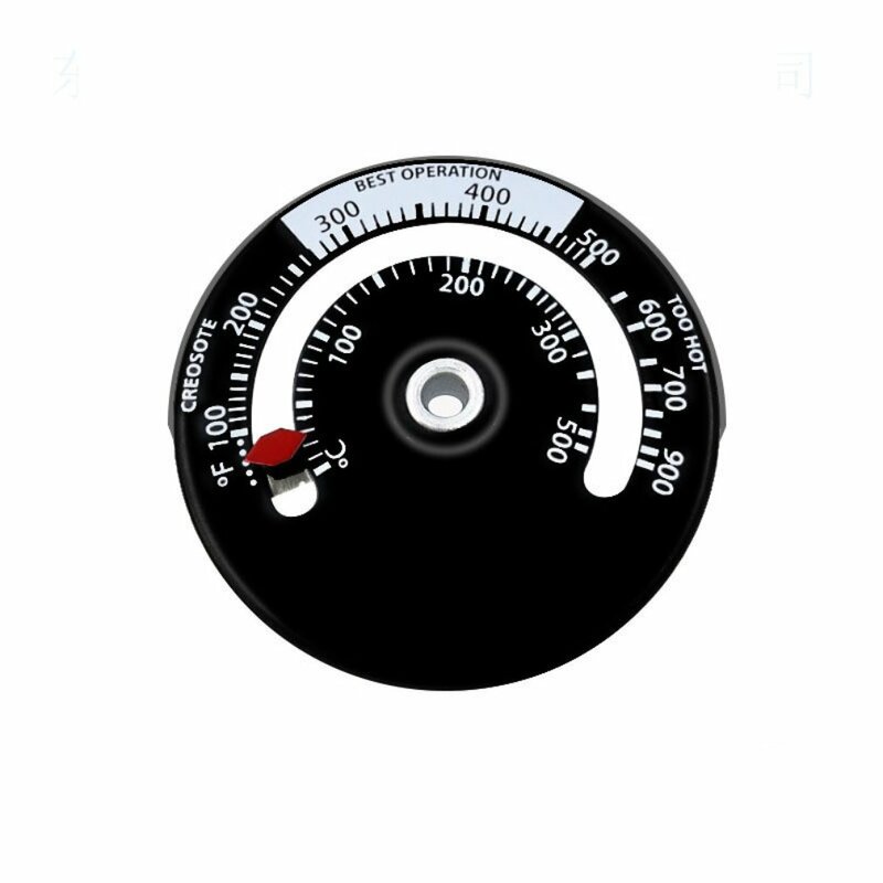 Kuchenka magnetyczna przewód spalinowy termometr kuchenka wskaźnik spalania wskaźnik temperatury grzałki Woodburner kuchenka termometr wentylatora