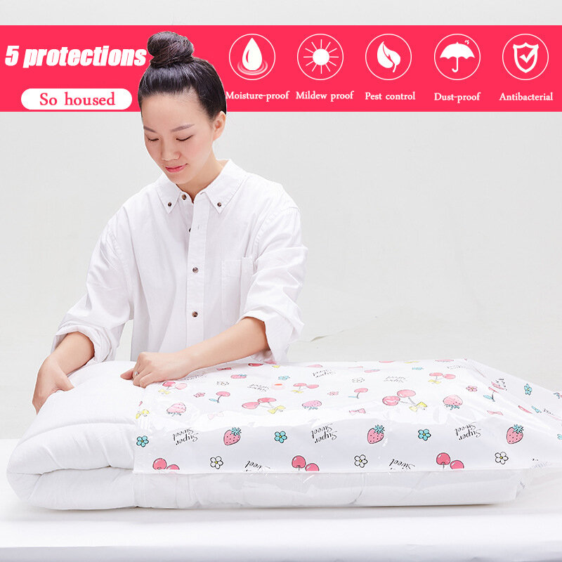 Мешки для хранения одежды и подушек, вакуумные компрессионные мешки для одежды и подушек, с защитой от пыли и влаги, 2021