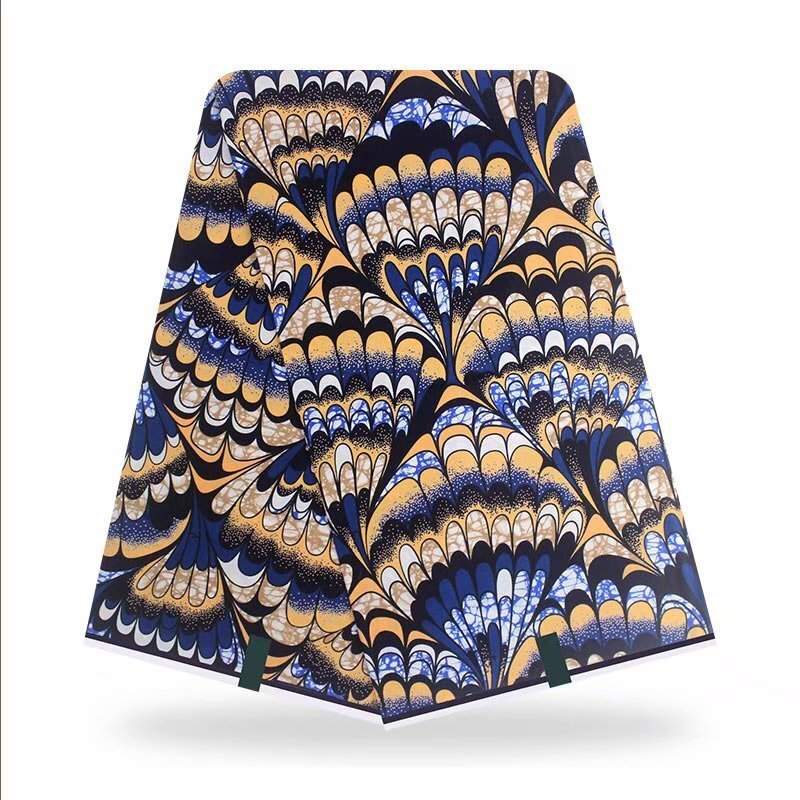 Ankara 2021 Afrikaanse Prints Batik Pagne Echte Wax Stof Afrikaanse Wax Zacht 100% Katoen Hoge Kwaliteit Tissus 6 Yards