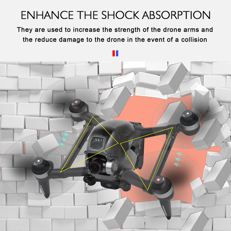 Startrc-braços de drone dji fpv, amplificação eficaz da força do braço do drone, kit com peças de luz led, luzes de voo noturnos