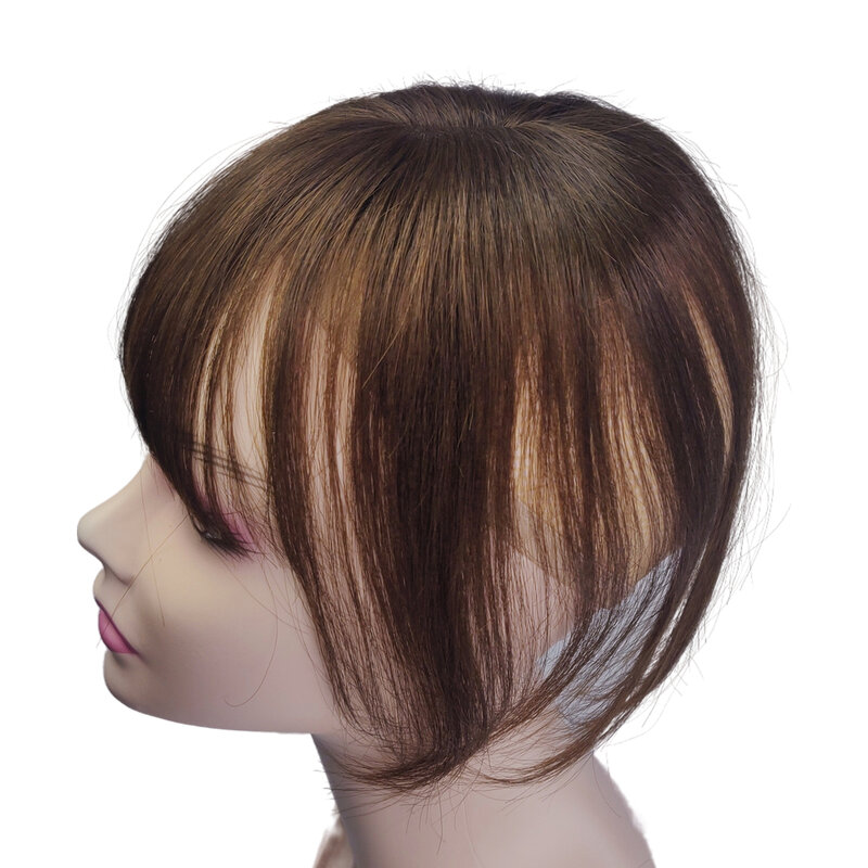Накладка из бразильских человеческих волос Halo Lady Beauty для женщин, челки с бахромой, прямые Сменные шиньоны, не Реми, 25 см машинка